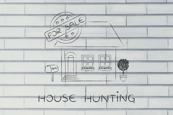 Concept of house hunting