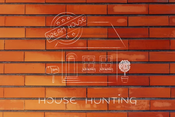 Concept of house hunting