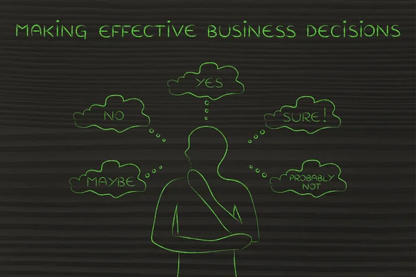 Concept of making effective business decisions