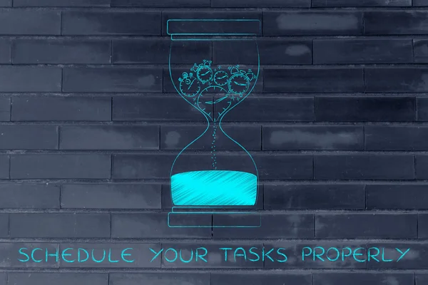 Concept of schedule your tasks properly