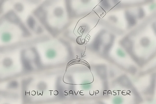 Concept of how to save up faster