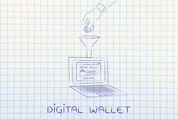 Concept of digital wallet