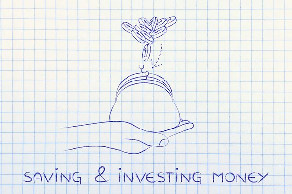 Concept of saving & investing money