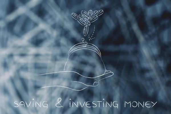 Concept of saving & investing money