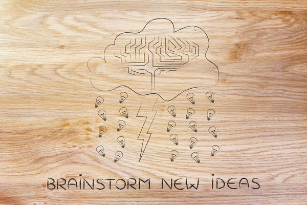 Concept of brainstorm new ideas