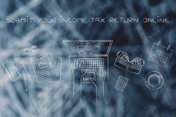 Concept of submit your income tax return online