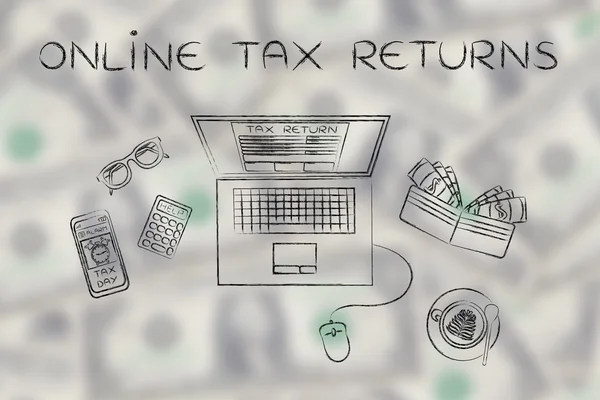 Concept of online tax returns