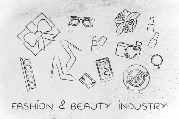 Concept of fashion & beauty industry