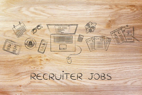 Concept of recruiter jobs