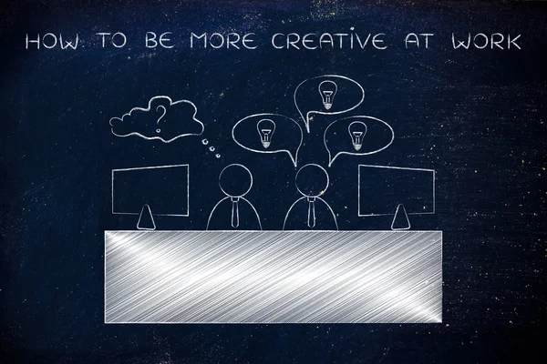 Concept of how to be more creative at work