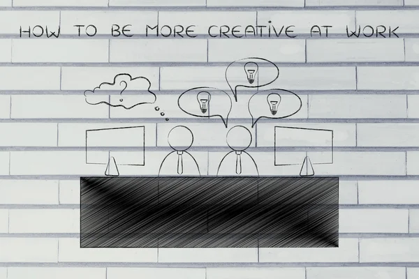 Concept of how to be more creative at work