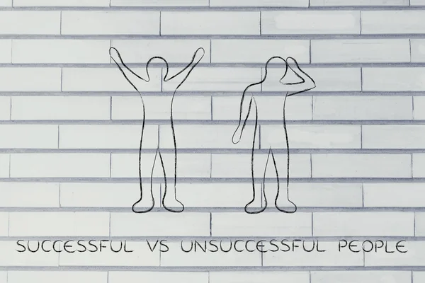 Successful vs unsuccessful people reactions