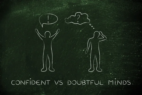Confident vs doubtful minds: men with contrasting attitudes