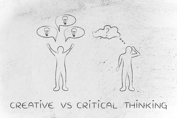 Concept of creative vs critical thinking