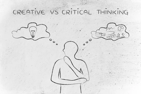 Concept of creative vs critical thinking