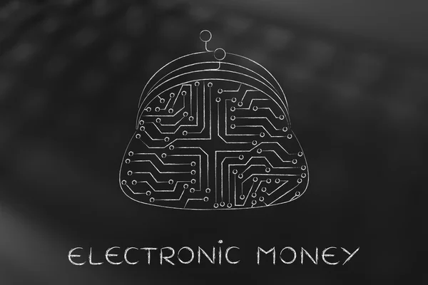 Electronic circuit coin purse, digital payment technologies
