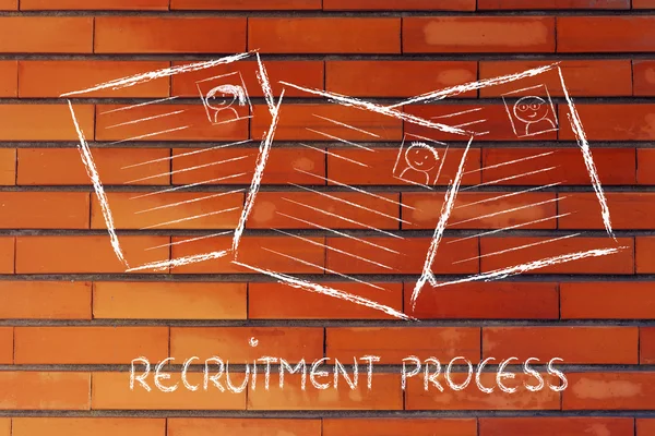Funny curriculum vitae design, the recruitment process