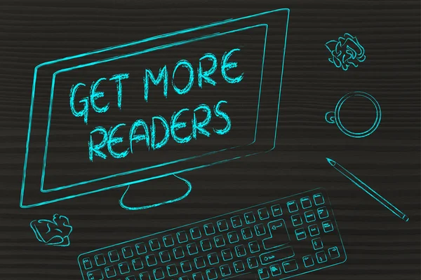 Get More Readers text on computer screen