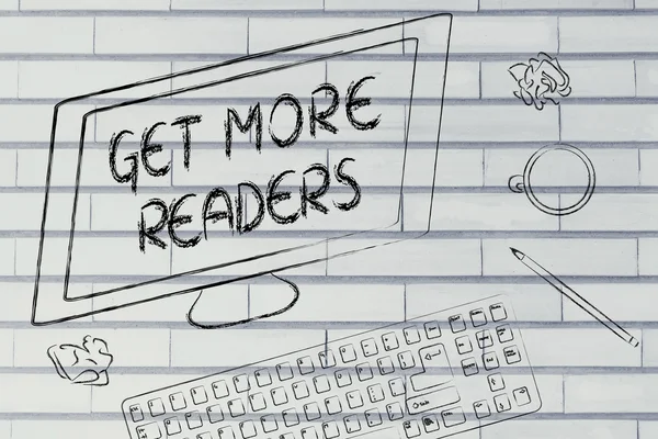 Get More Readers text on computer screen