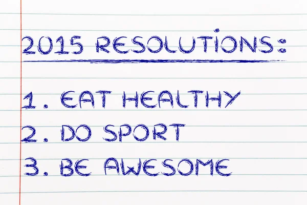 New year\'s fitness resolutions