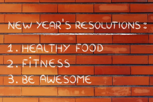 New year\'s fitness resolutions