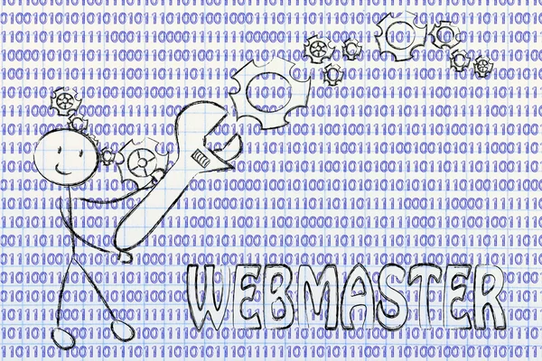 Being a webmaster illustration