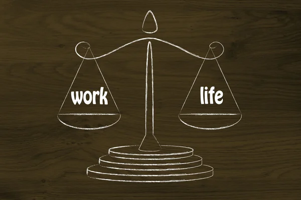Work-life balance illustration
