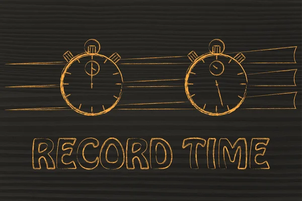 Concept of achieving goals at record time
