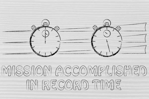 Concept of achieving a mission in record time