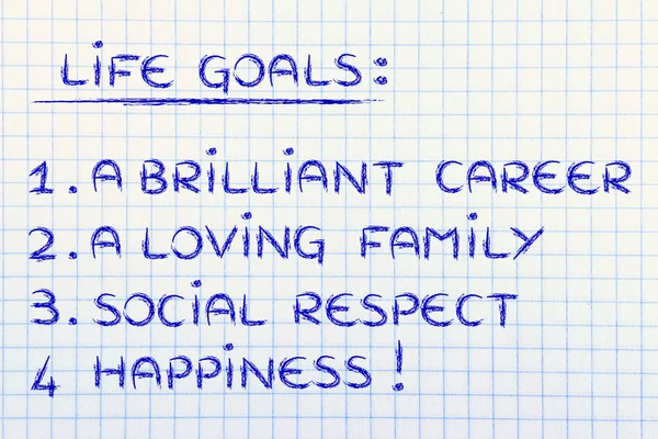 List of life goals