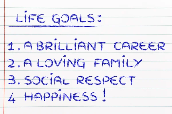 List of life goals