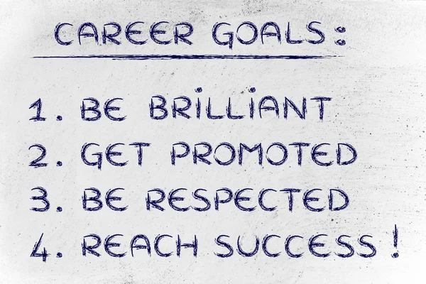 Sucessful career goals