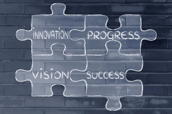 Business mission jigsaw puzzle