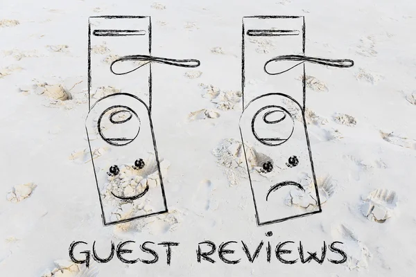 Hotel guest reviews illustration