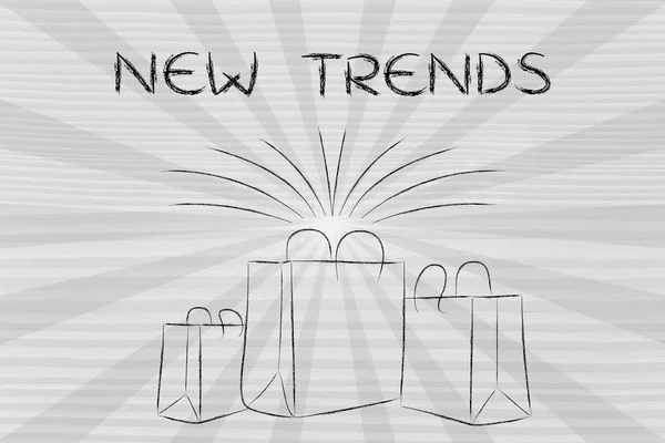 New trends and the fashion industry illustration