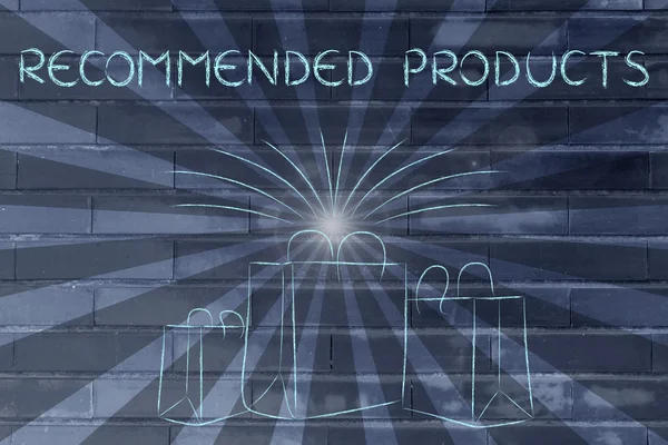 Recommended products illustration