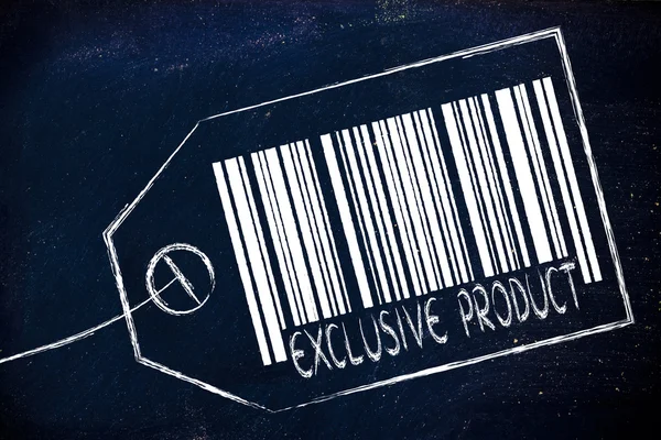 Exclusive Product code bar on product price tag