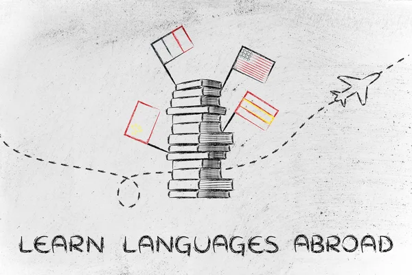 Concept of studying foreign languages
