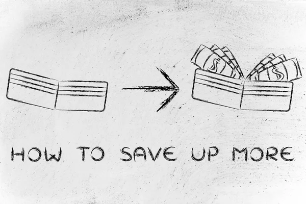 How to save up more concept