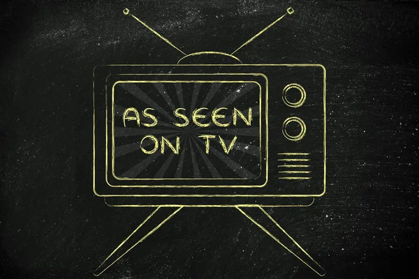Concept of tv ads and marketing