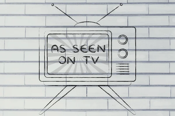 Concept of tv ads and marketing