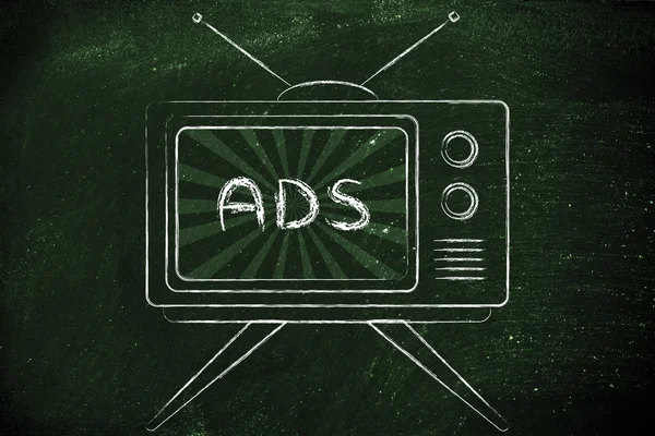 Concept of tv ads