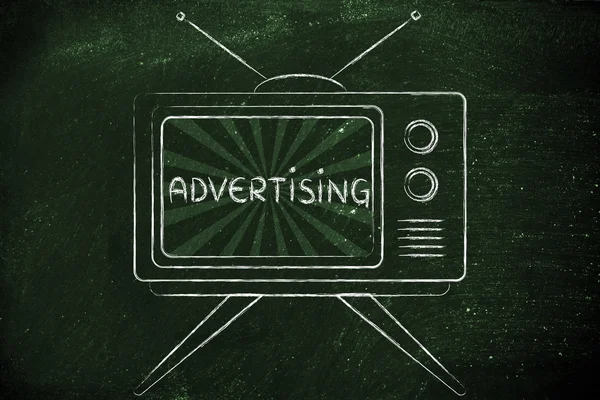 Concept of tv advertising