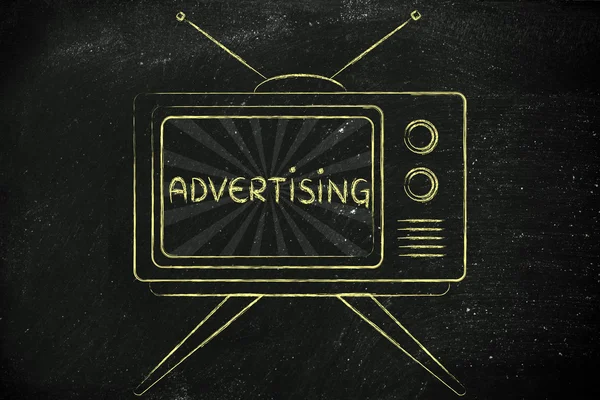 Concept of tv advertising