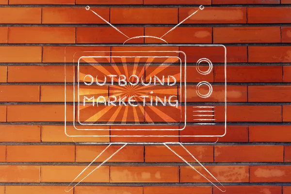 Concept of tv outbound marketing