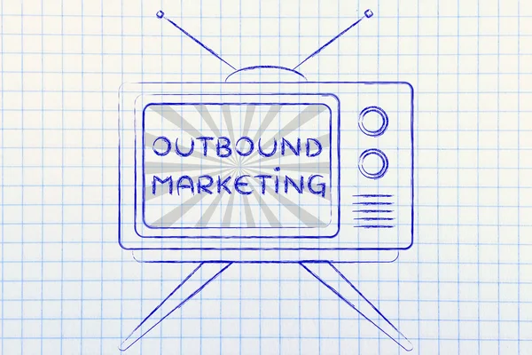 Concept of tv outbound marketing