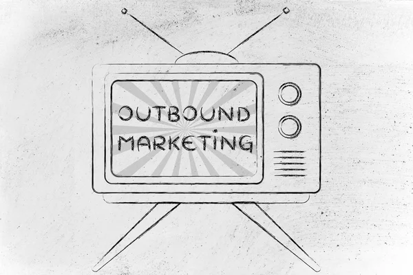 Concept of tv outbound marketing