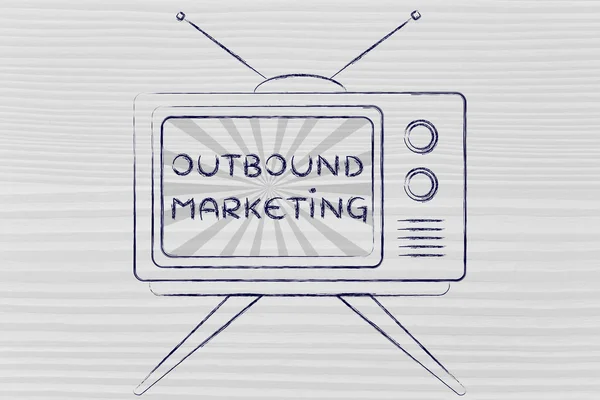 Concept of tv outbound marketing
