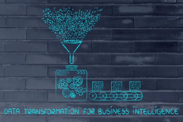 Concept of data transformation for business intelligence