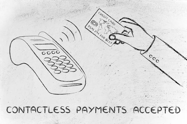 Contactless payments accepted illustration